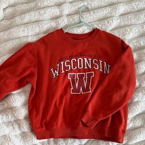 Orange Wisconsin Sweatshirt